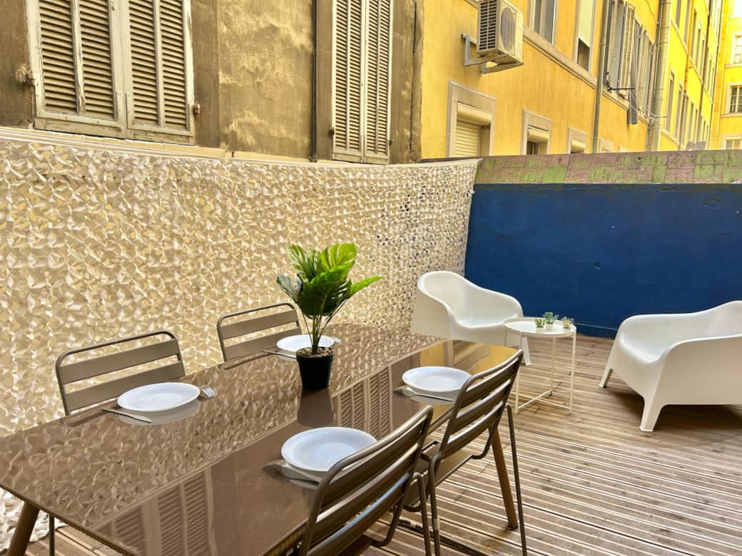 patio, table
