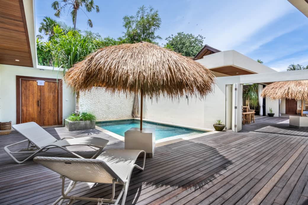 Pool Area With Joining Door To Kin House 2 Pool Area With Joining Door To Kin House 2