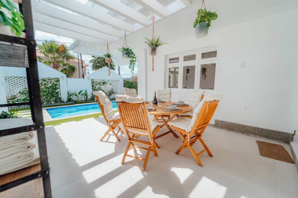 Outdoor dining area perfect for family meals and evenings together Outdoor dining area perfect for family meals and evenings together