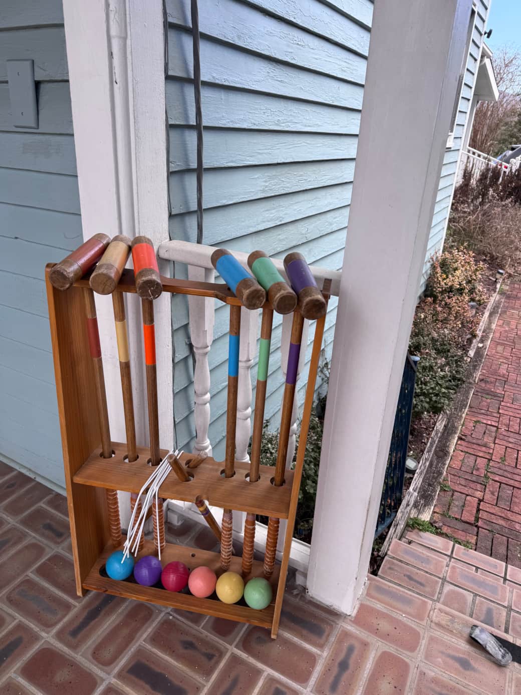 Guest are welcome to activities: croquet on the front lawn.