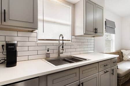 Stainless Steel sink with multiple work surfaces