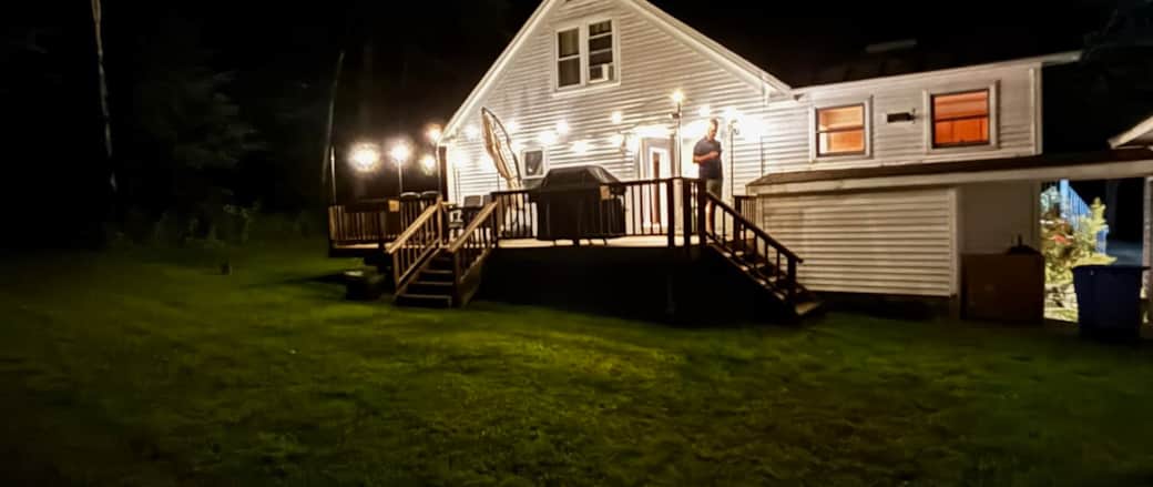 Perfect summer and fall evenings out back