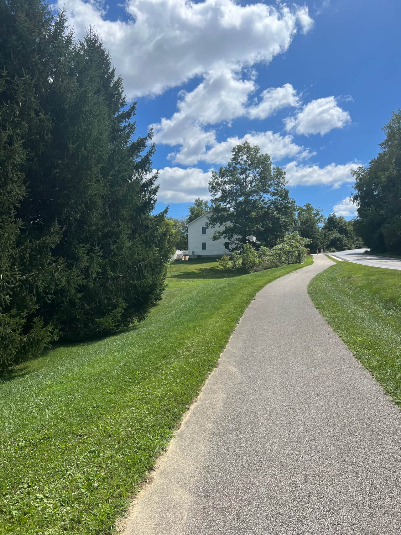 Walking Path Leading to The Happy Hokie