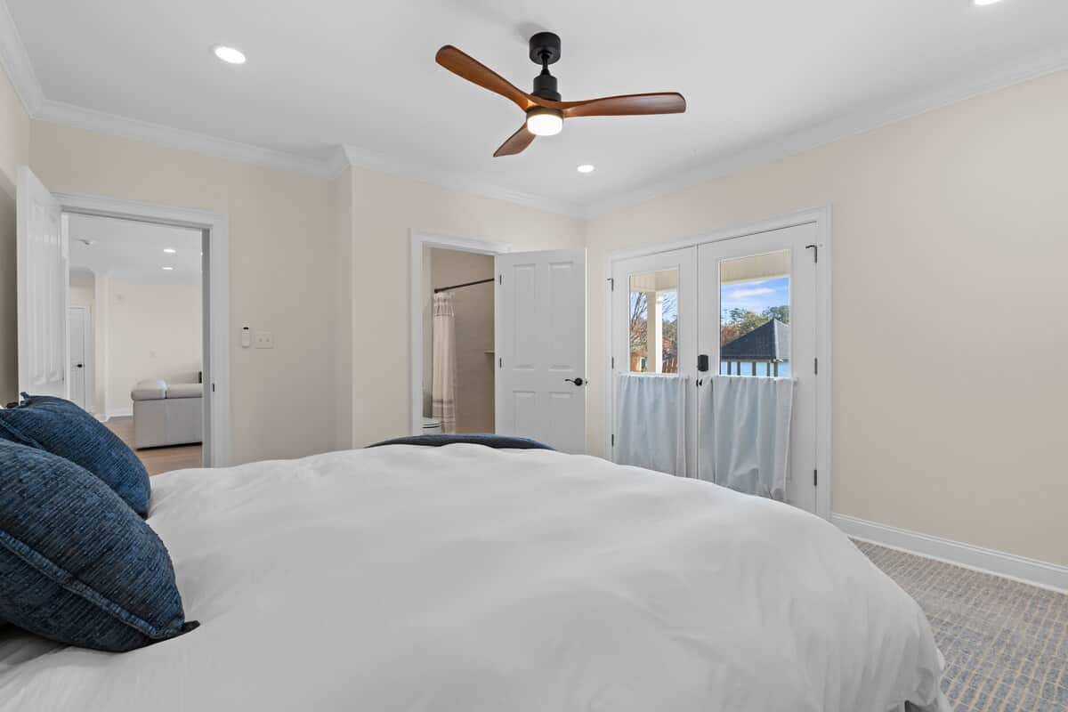 Lake-Level Guest Bedroom