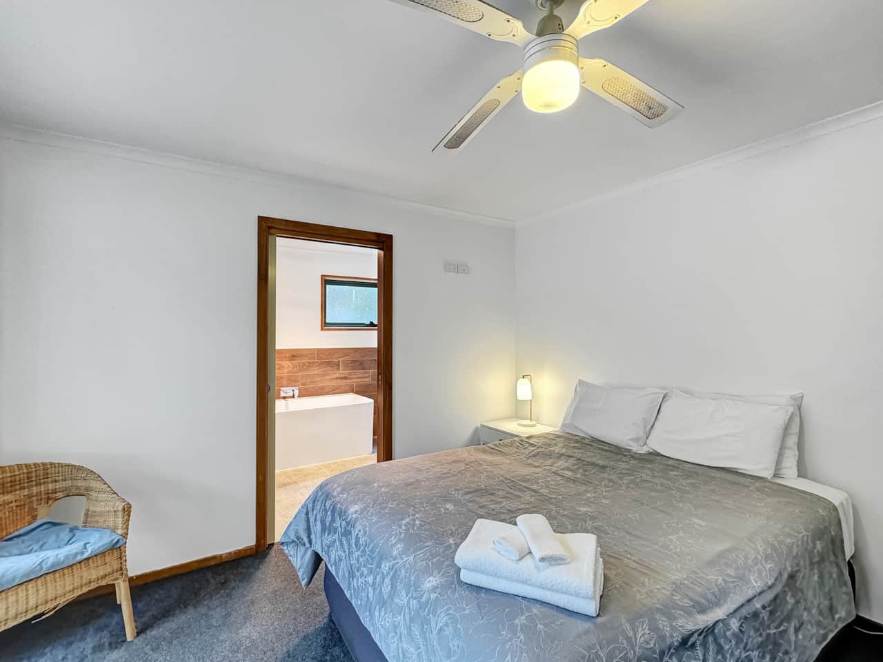 Master bedroom upstairs with ensuite