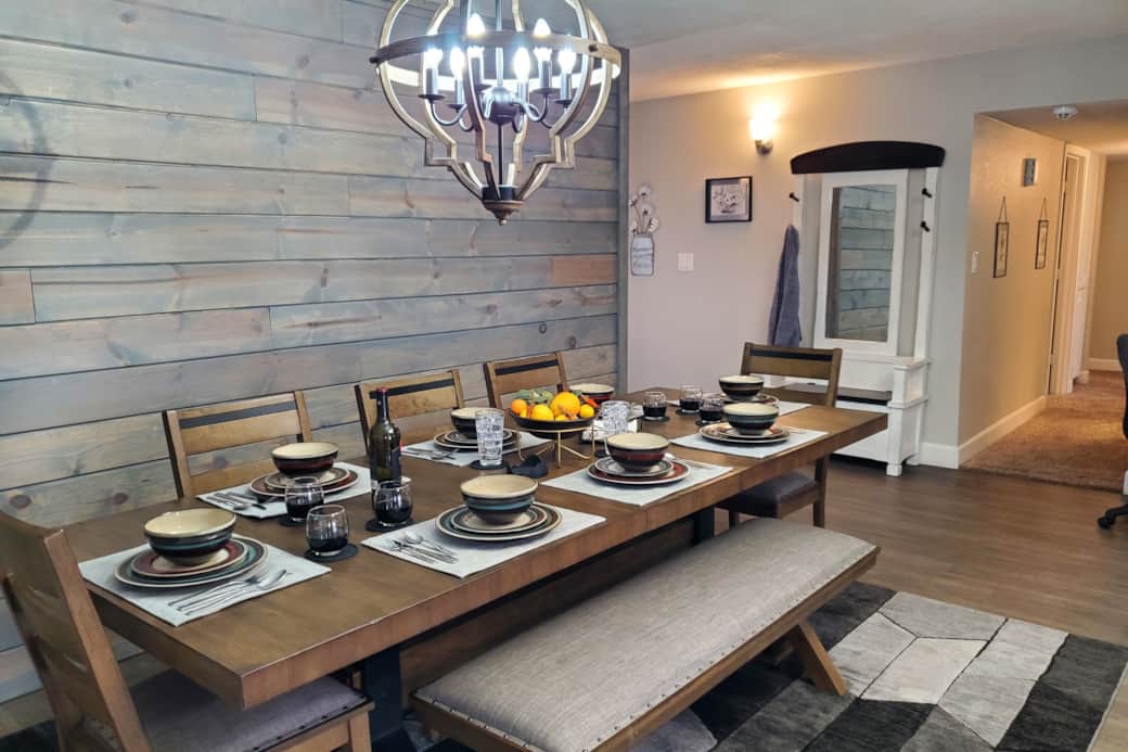 Sit down and enjoy a beautiful meal with your group!