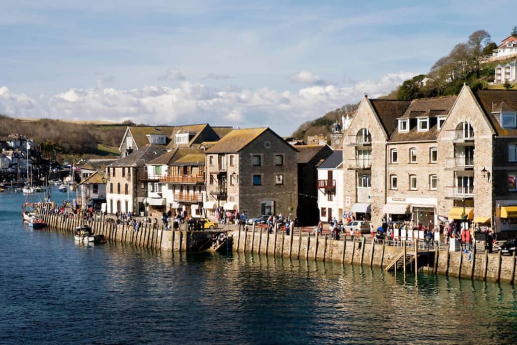 East Looe Quay with Teglios on the left hand side