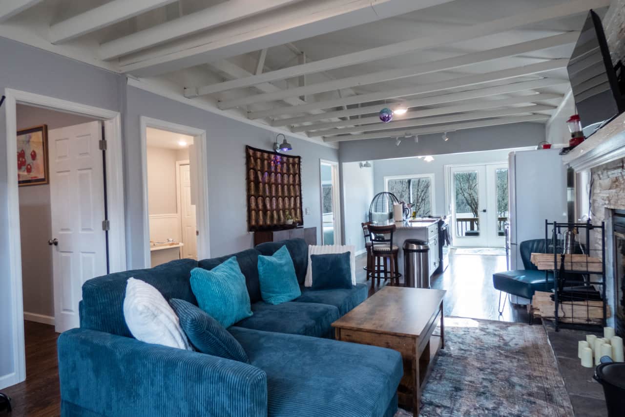 Open concept living space.