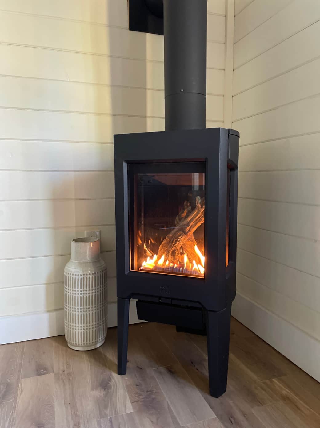Beautiful Nordic gas fireplace