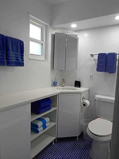 Unit #4 - All New Bathroom with walk-in shower. Please note this unit does not have a bathtub.