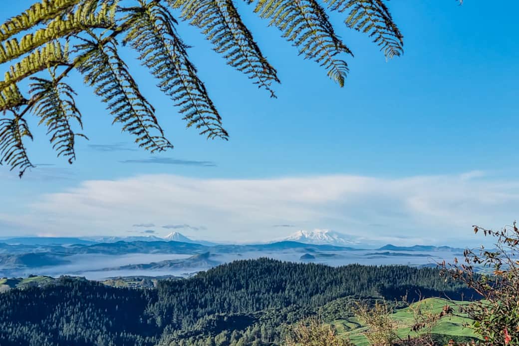 Central North Island snow top mountains