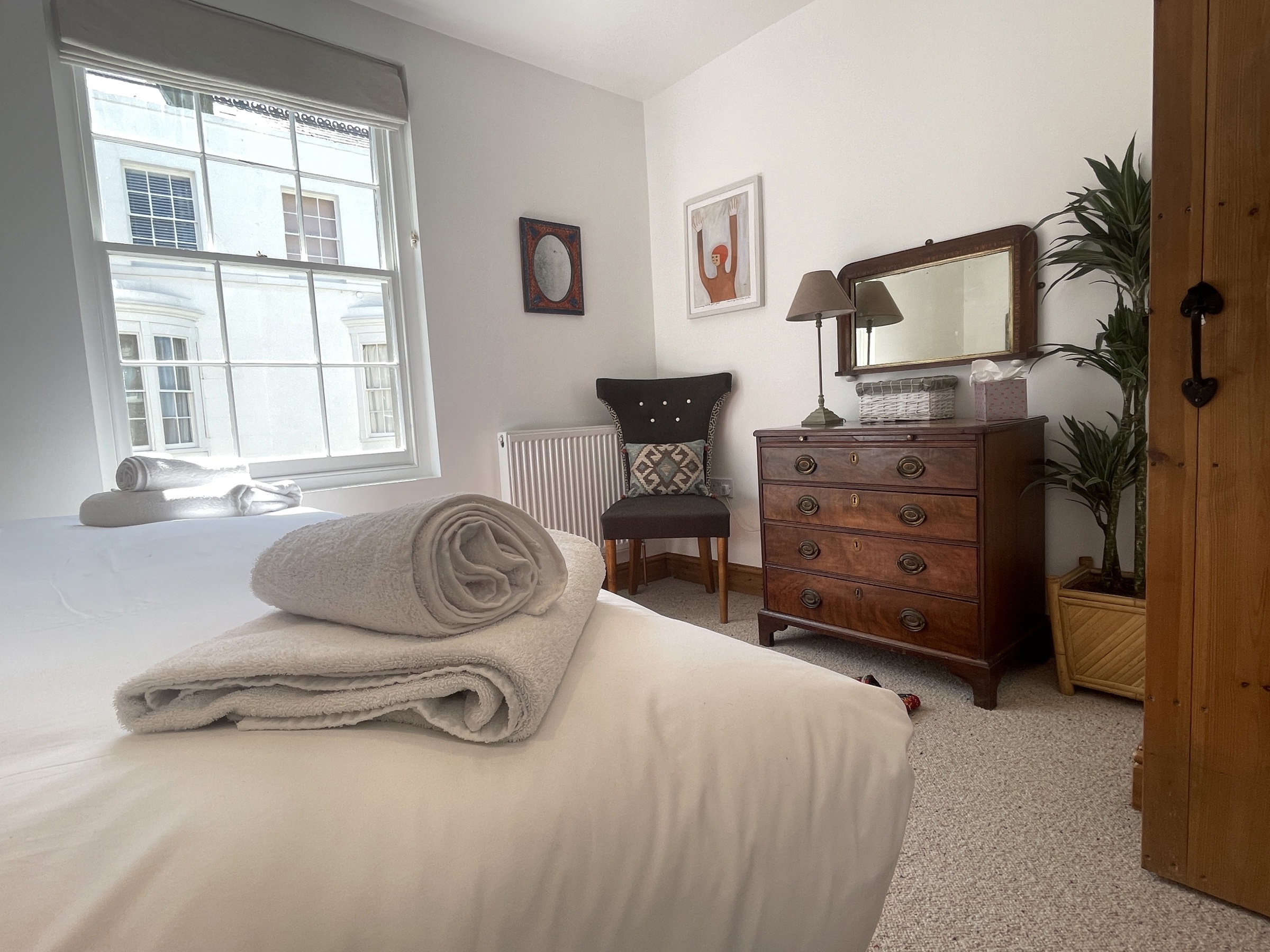 Hotel Bedroom with Antique Chest