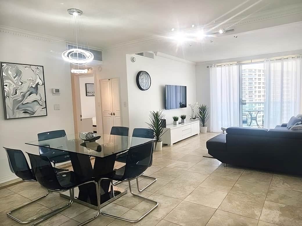 Dining room and living room
