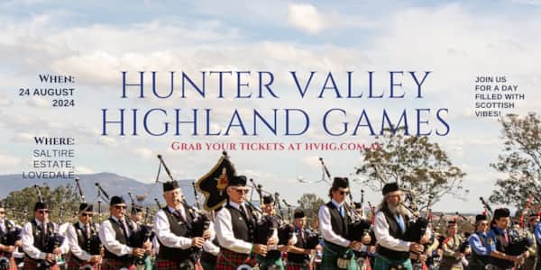 Hunter Valley Highland Games at Saltire Estate, Lovedale