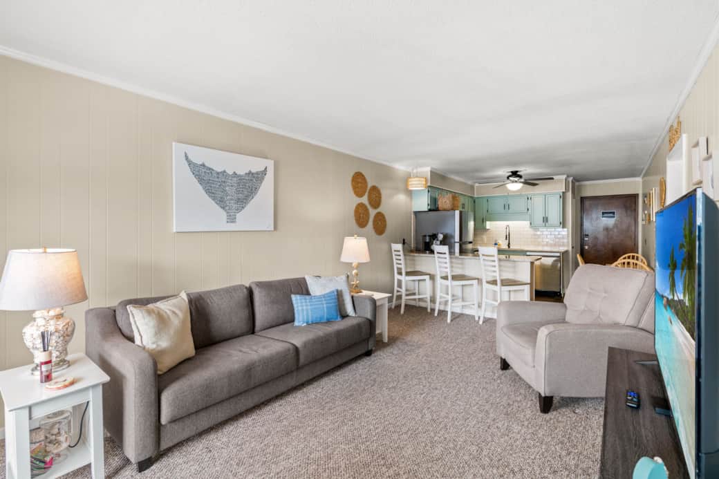 Living Area and Kitchen