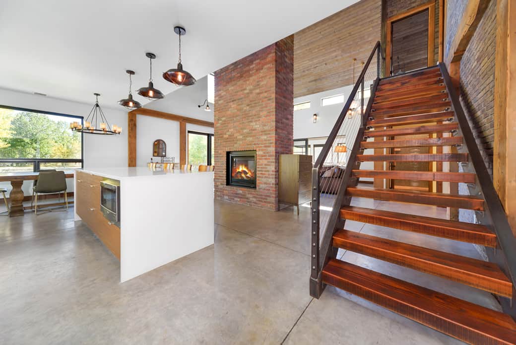 stairs leading to the upstairs bedrooms