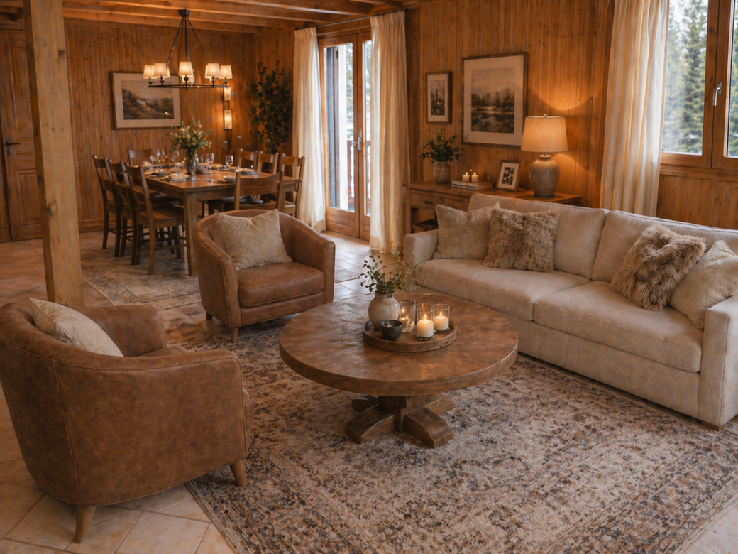 Living and dining space