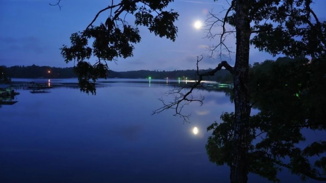 Moonlight from the deck