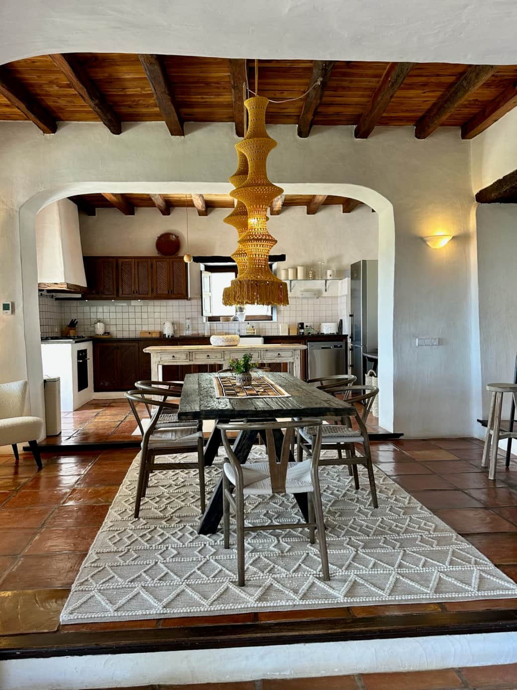 living room & kitchen