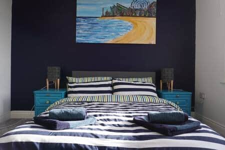 Master Bedroom - featuring original artworks and customised furniture