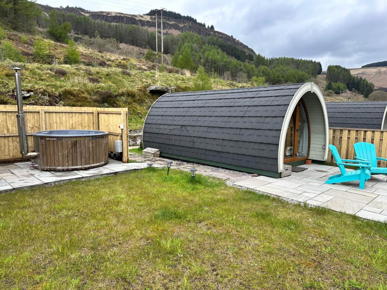 Hot tub in wales
