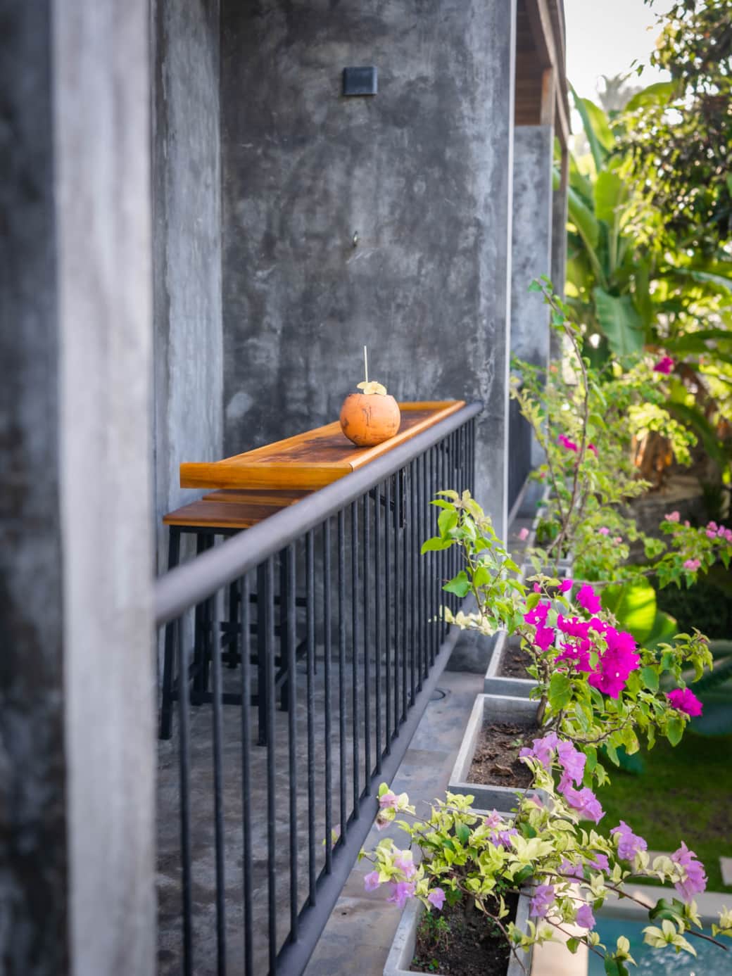 Chill (or get some work done) on your private balcony Chill (or get some work done) on your private balcony