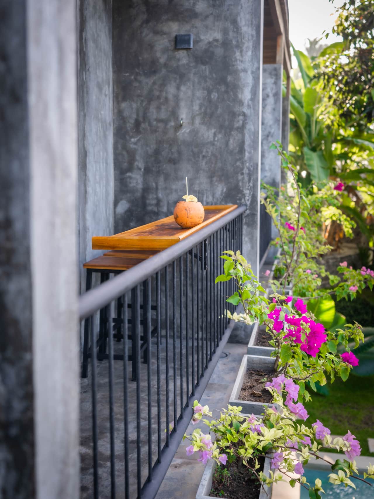 Chill (or get some work done) on your private balcony