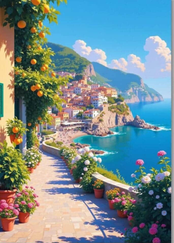 Painting in the dinning area