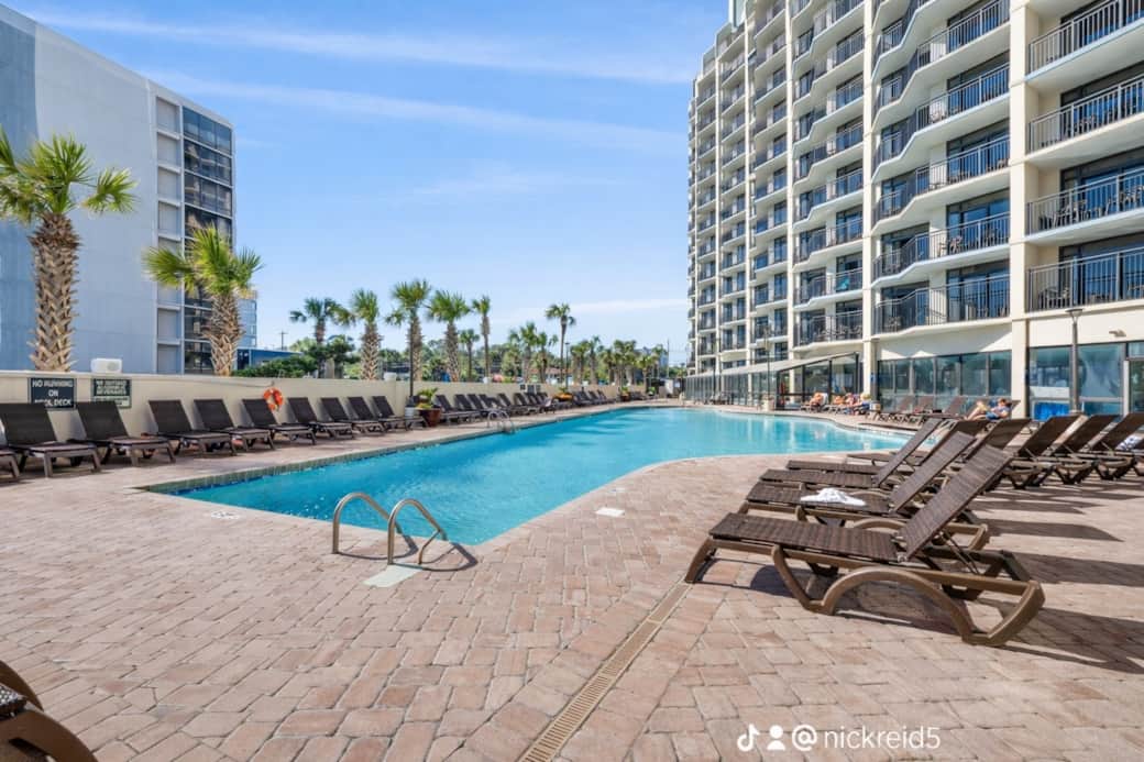Outdoor pool area Outdoor pool area