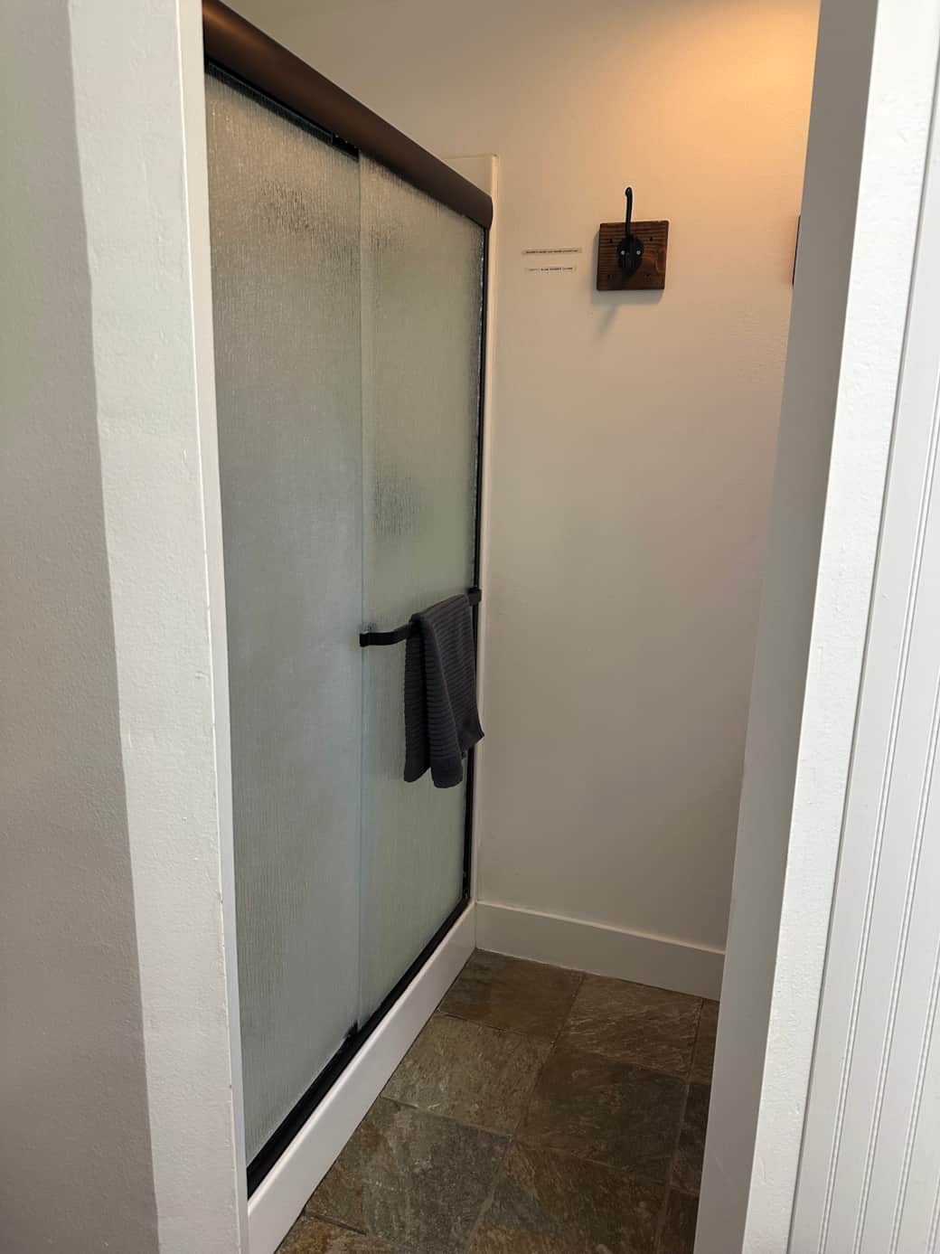Walk-in shower in master bath