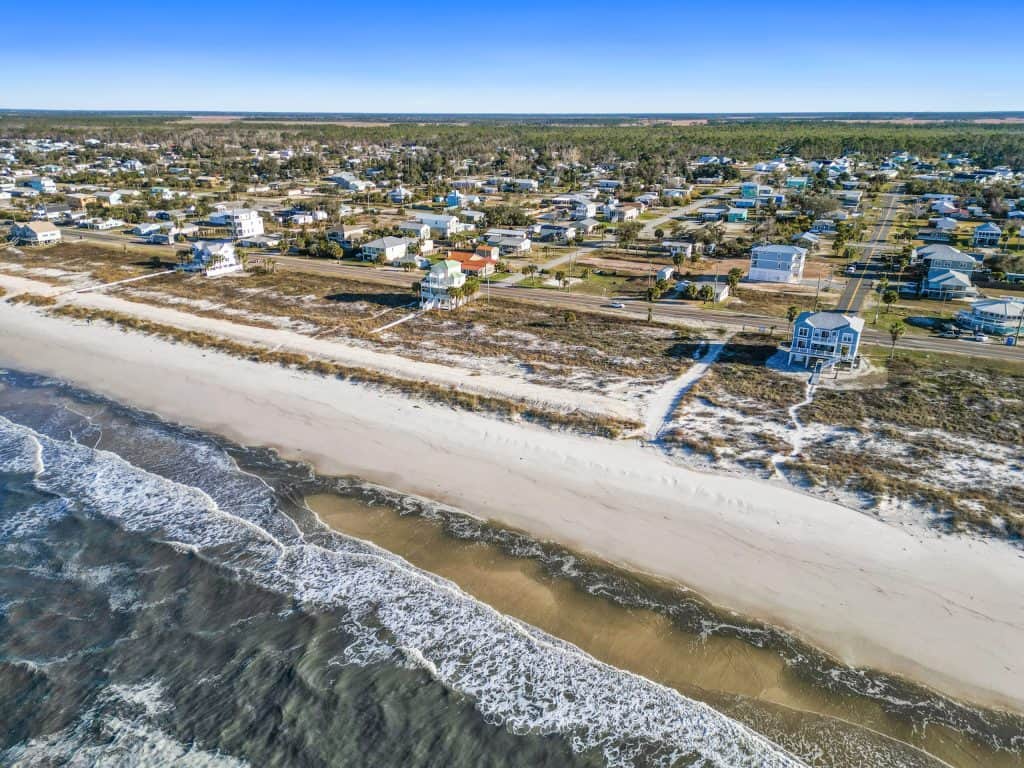 Beach back towards house Beach back towards house