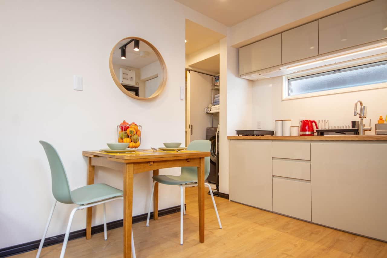 Bright dining area perfect for relaxed home-cooked meals.