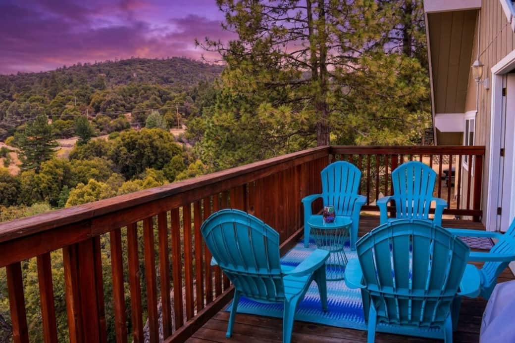 Pull up a chair and take in the stunning treetop views — bring your favorite wine for a golden hour you won’t forget