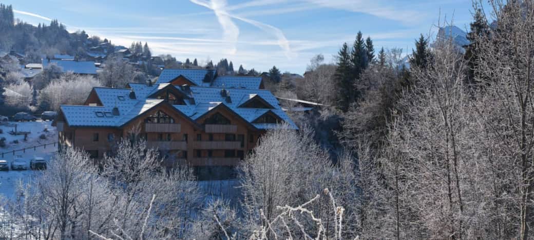 Vue arrière du bâtiment