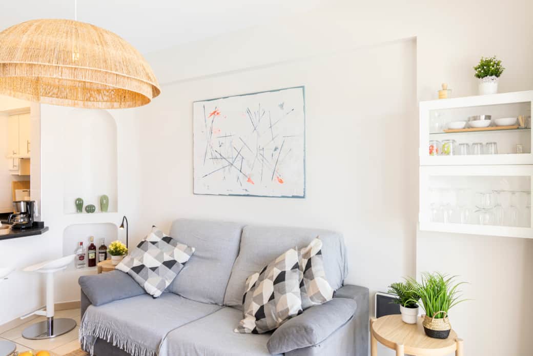 Living room with sofabed
