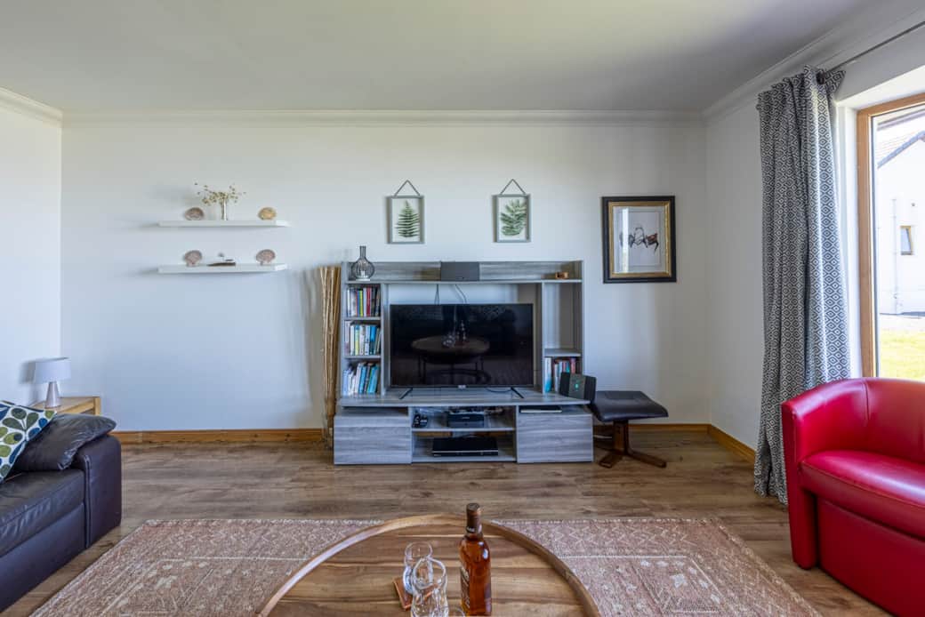 Living room with great view over Small Isles Bay
