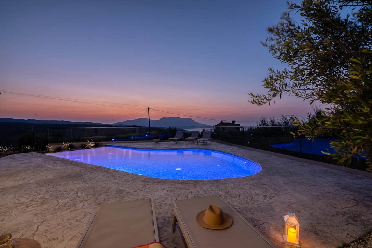 Pool at evening