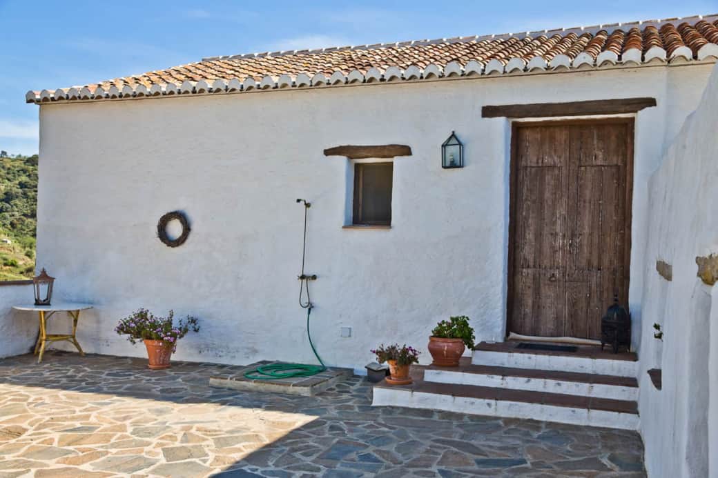 Front terrace and entrance