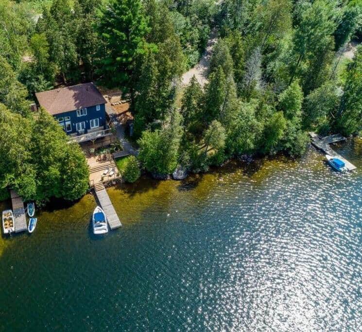 over 150 feet of west facing shoreline with 3 docks over 150 feet of west facing shoreline with 3 docks