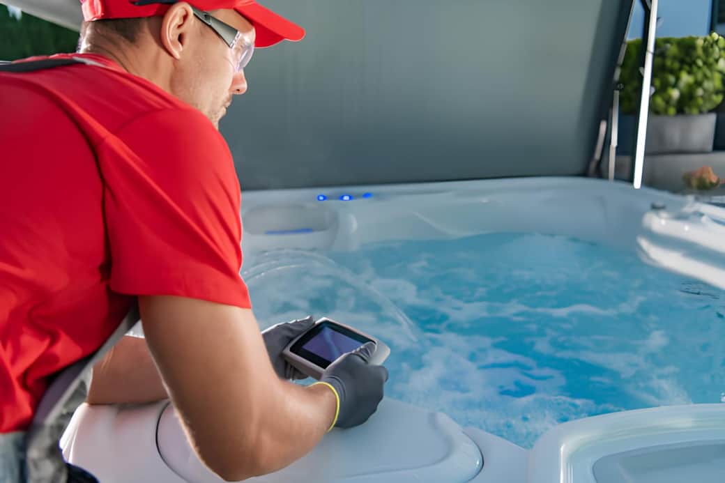 Hot tub professionally maintained Hot tub professionally maintained
