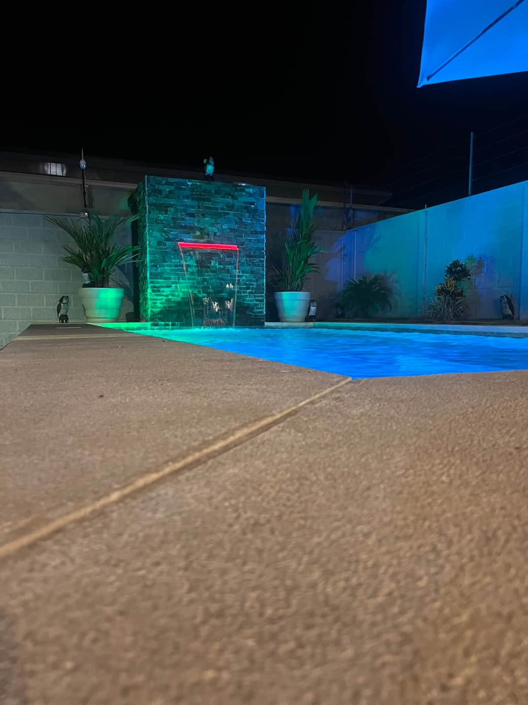 Piscina de Noche