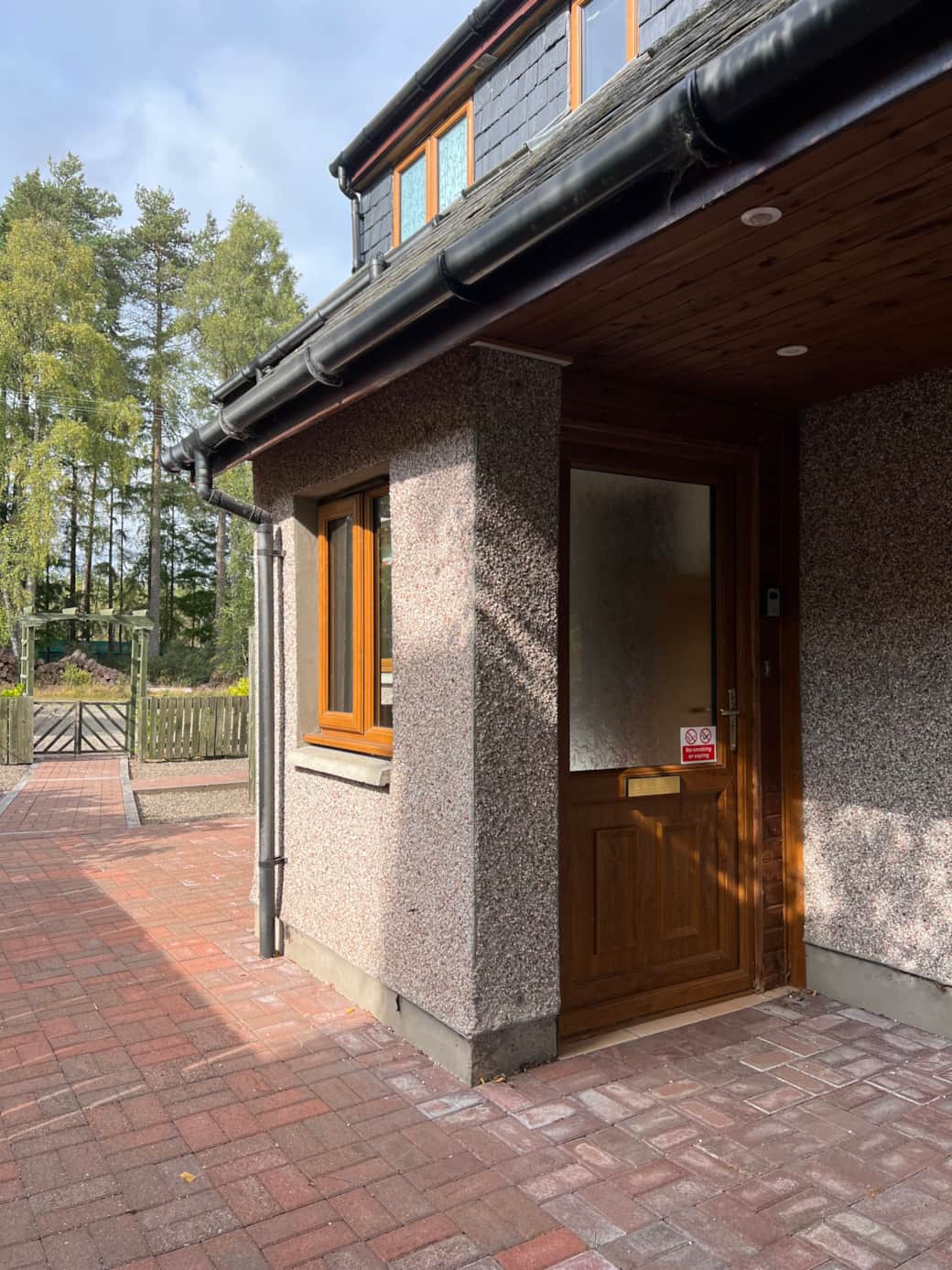 Front door side view
