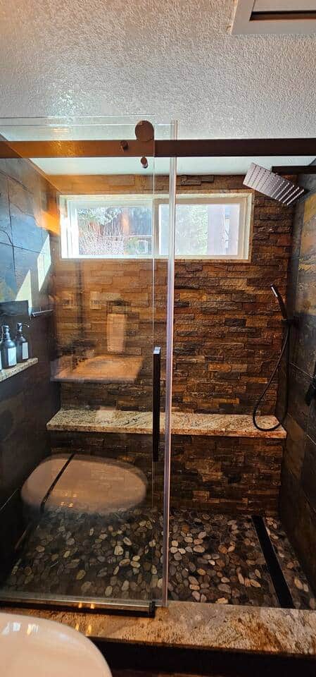 Downstairs bathroom, rainfall shower
