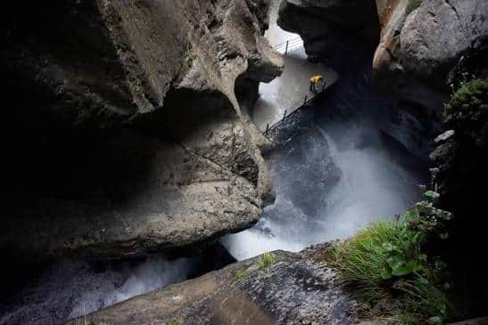 Trümmelbach Falls in the Lauterbrunnen Valley