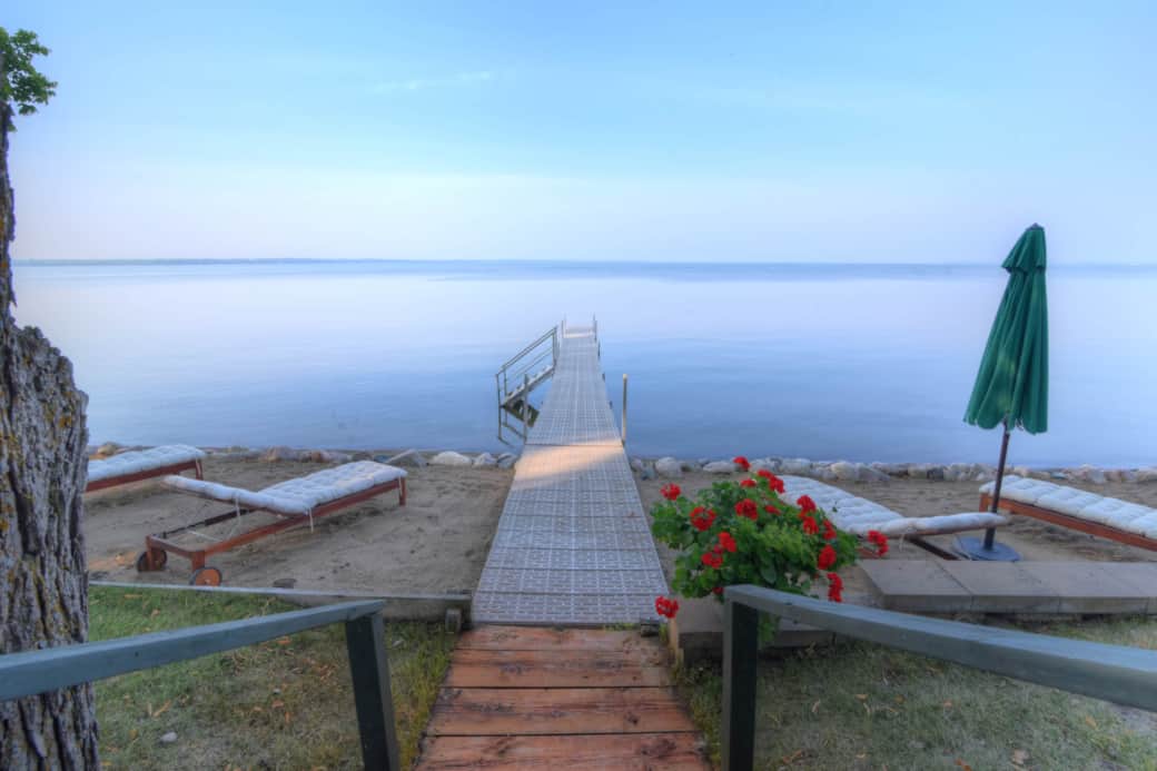 Comfortable lounge chairs to relax in