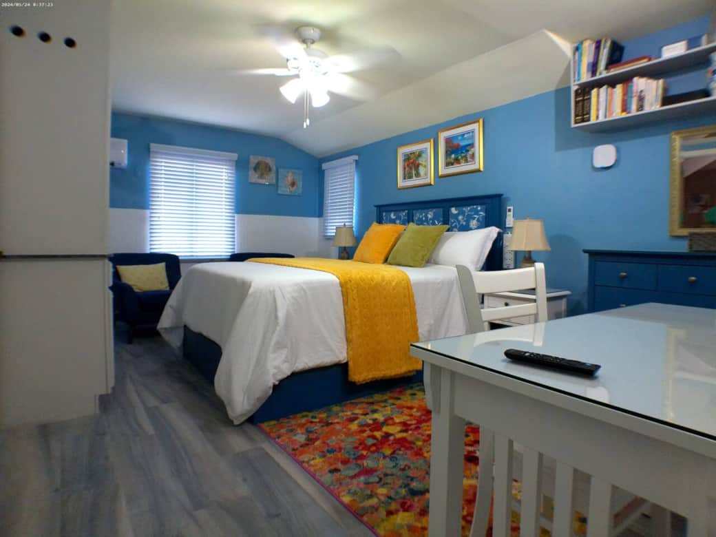 Partial view of bedroom
