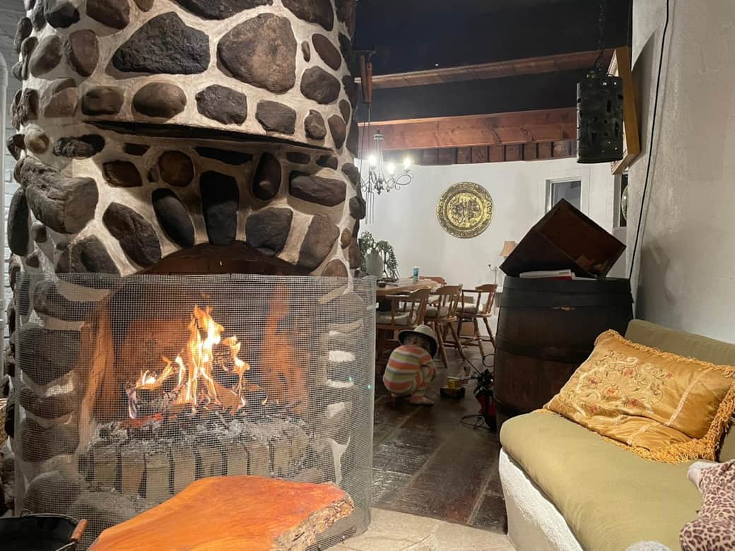 Living room fireplace - 2nd floor