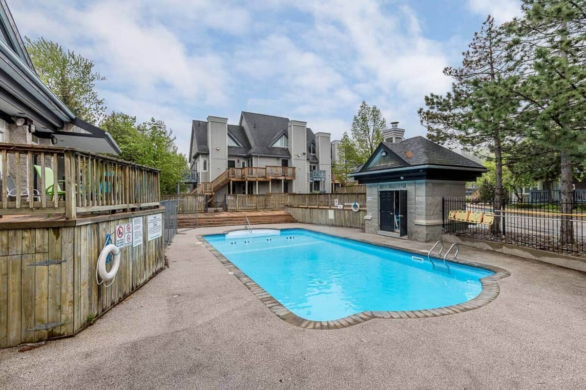 Seasonal outdoor pool in the condo community at Northcreek free for your use.