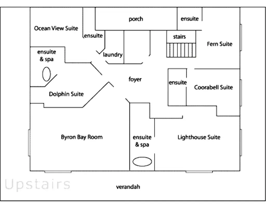 2nd floor plan, upstairs