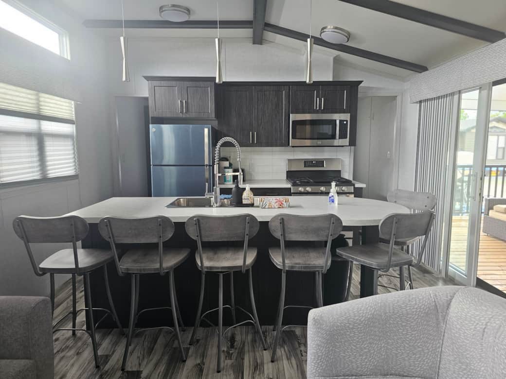 Kitchen with dining area Kitchen with dining area